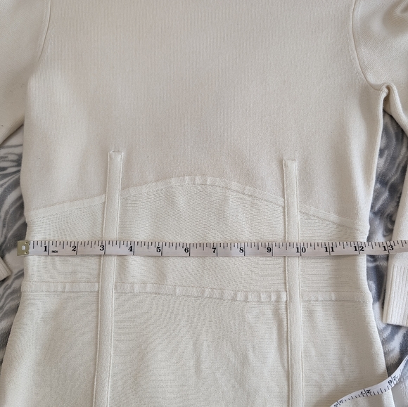 Bebe Size S White fitted Sweater Dress - Picture 4 of 7